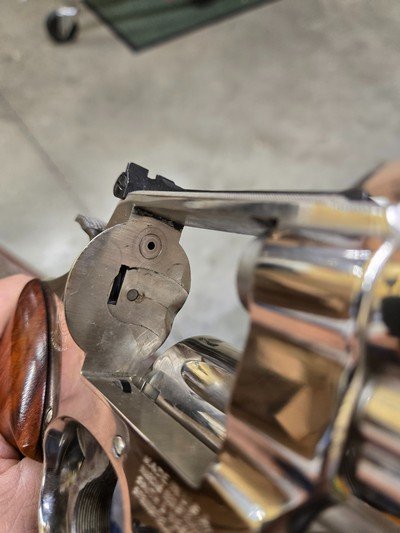 SMITH & WESSON MODEL 27-2 NICKEL .357 MAG 8 3/8