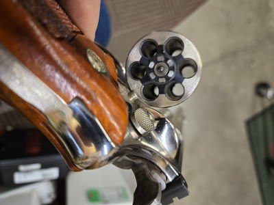 SMITH & WESSON MODEL 27-2 NICKEL .357 MAG 8 3/8