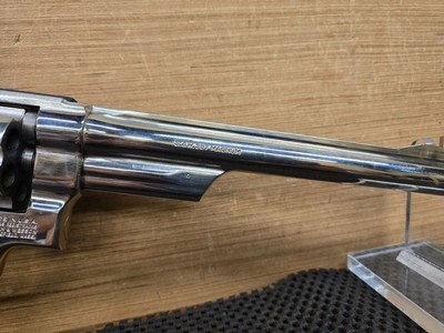 SMITH & WESSON MODEL 27-2 NICKEL .357 MAG 8 3/8