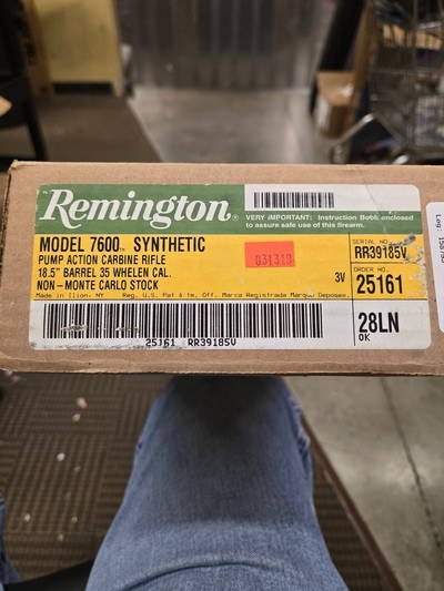 REMINGTON 7600 PUMP CARBINE BLK SYN 35 WHELEN - Image 9 of 9