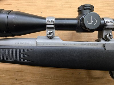RUGER M77 HAWKEYE ALL WEATHER SS / BLK SYN 300 WIN MAG - Image 6 of 8