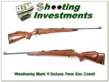 Weatherby Mark V Deluxe 7mm Wthy Mag Exc Cond! - 1 of 4