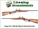 Ruger No.1 300 Winchester Magnum XX Wood Red Pad! - 1 of 4