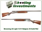 Browning A5 Light 12 51 Belgium Solid Rib! - 1 of 4