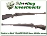 Weatherby Mark V Dangerous Game 458 Win as new! - 1 of 4