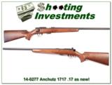 Anschutz 1717 17 HMR as new nice wood! - 1 of 4