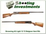 Browning A5 Light 12 72 Belgium Vent Rib Exc Cond - 1 of 4