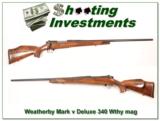 Weatherby Mark V Deluxe 340 Wthy mag - 1 of 4