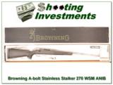 Browning A-bolt Stainless Stalker 270 WSM ANIB - 1 of 4