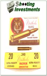 Weatherby vintage Tiger box factory unprimed Brass 340 Wthy - 1 of 1