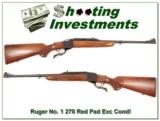 Ruger No. # 1 Light Sporter 270 Winchester Red Pad! - 1 of 4