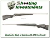 Weatherby Mark V Stainless in 30-378 Wthy Mag! - 1 of 4