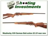 Weatherby XXII 22 Bolt action Anschutz made as new - 1 of 4