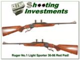 Ruger No.1 Light Sporter Red Pad 30-06 - 1 of 4