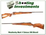 Weatherby Mark V Deluxe 300 Wthy Blond! - 1 of 4