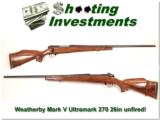 Weatherby Mark V Ultramark new and perfect with XX Wood! - 1 of 4