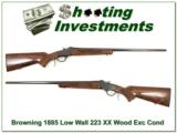 Browning 1885 Low Wall 223 Rem XX Wood! - 1 of 4