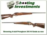 Browning A-bolt Hi-Grade Pronghorn 243 1 of 500! - 1 of 4