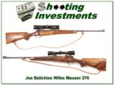 Joe Balickie custom Mauser, his wife’s personal Hunting Rifle! - 1 of 6