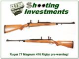 Ruger 77 Magnum 416 Rigby pre-Warning! - 1 of 4