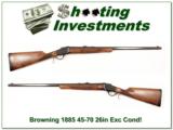 Browning 1885 45-70 Single Shot Octagonal Barrel - 1 of 4
