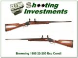 Browning 1885 22-250 28in Octagonal barrel Exc Cond - 1 of 4