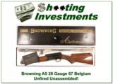 Browning A5 20 Gauge 67 Belgium NIB Unfired Unassembled! - 1 of 4
