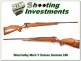 Weatherby Mark V Dleuxe German 240 Wthy Mag - 1 of 4