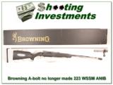 Browning A-bolt Stalker 223 WSSM ANIB! - 1 of 4