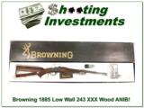 Browning 1885 Low Wall 243 XXX Wood ANIB - 1 of 4