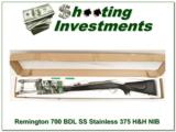 Remington 700 Stainless Synthetic BDL 375 H&H - 1 of 4