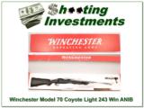 Winchester 70 Coyote Light Lite Stainless Fluted 243 Win ANIB - 1 of 4