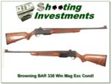 Browning BAR 338 Winchester Magnum Exc Cond - 1 of 4
