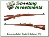 Browning Safari Grade 1959 Belgium 270 3 digit serial number! - 2 of 4