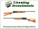 Browning A5 Sweet Sixteen Blond 67 Belgium! - 1 of 4