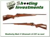 Weatherby Mark V rare 257 LH Ultramark new condition! - 1 of 4