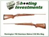 Remington Model 700 Stainless Walnut 338 Win Mag! - 1 of 4