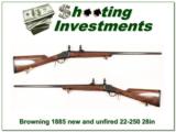 Browning 1885 unfired 22-250 28in Octagonal - 1 of 4
