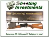 Browning A5 20 Gauge 67 Belgium in box! - 1 of 4