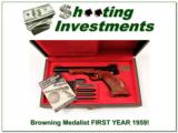 Browning Medalist 22 Auto first year 59 Belgium Excellent in case - 1 of 4