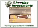 Browning Superposed Continental 20 Gauge 30-06 in box! - 1 of 5