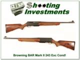 Browning BAR Mark II 243 Win Exc Cond! - 1 of 4