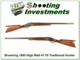 Browning 1885 Traditional Hunter 45-70 28in barrel - 1 of 4