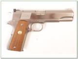 Colt 1911 ACE 22 LR Custom Shop Nickel RARE! - 2 of 5