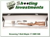 Browning T-bolt 17 HMR Limited Run Maple Stock NIB - 1 of 4