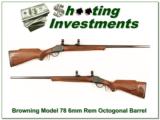 Browning Model 78 hard to find 6mm Rem Octagonal barrel - 1 of 4