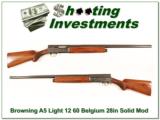 Browning A5 Light 12 60 Belgium 28in Solid Rib - 1 of 4