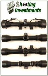 Weatherby XXII rimfire 4X scope like new with covers - 1 of 1
