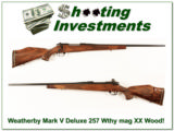 Weatherby Mark V Deluxe 257 Wthy mag XX Wood! - 1 of 4