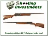Browning A5 Light 20 73 Belgium New Condition - 1 of 5